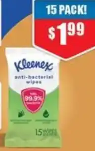 Chemist Warehouse Kleenex anti-bacterial wipes offer