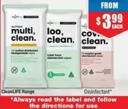 Chemist Warehouse CleanLIFE Range Disinfectant offer