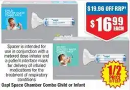 Chemist Warehouse Oapl Space Chamber Combo Child or Infant offer