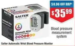 Chemist Warehouse Salter Automatic Wrist Blood Pressure Monitor offer