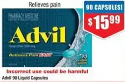 Chemist Warehouse Advil 90 Liquid Capsules offer