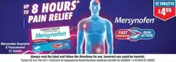 Chemist Warehouse Mersynofen Ibuprofen & Paracetamol 12 Tablets offer