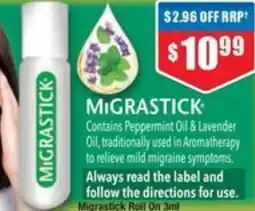 Chemist Warehouse Migrastick Roll On offer
