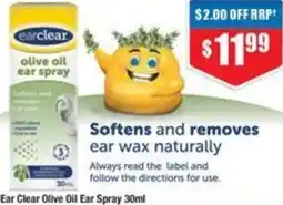 Chemist Warehouse Ear Clear Olive Oil Ear Spray offer
