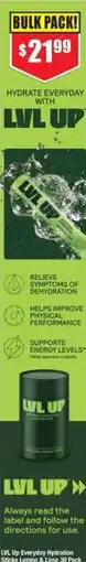 Chemist Warehouse LVL Up Everyday Hydration Sticks Lemon & Lime offer