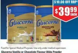 Chemist Warehouse Glucerna Vanilla or Chocolate Flavour Powder offer