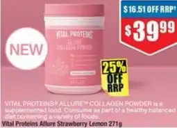 Chemist Warehouse Vital Proteins Allure Strawberry Lemon offer