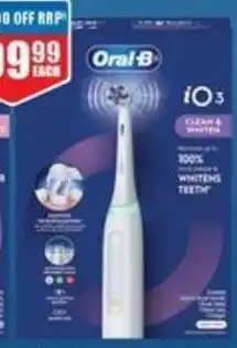 Chemist Warehouse Oral-B Power Toothbrush 10 3 Series Clean & Gum Protect, Clean & Whiten offer