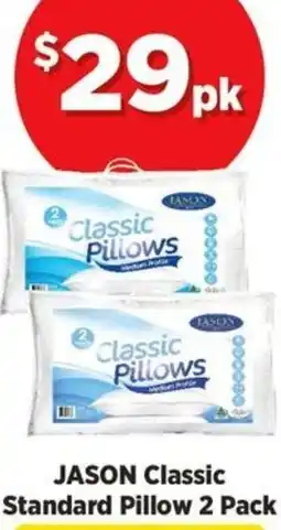 Spotlight JASON Classic Standard Pillow 2 Pack offer