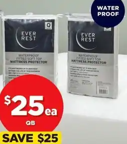 Spotlight EVER REST Soft Top Waterproof Fitted Mattress Protector offer