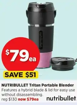 Spotlight NUTRIBULLET Tritan Portable Blender offer