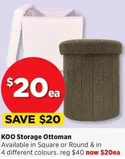 Spotlight KOO Storage Ottoman offer