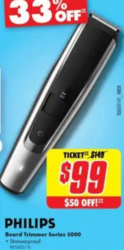 The Good Guys PHILIPS Beard Trimmer Series 5000 offer
