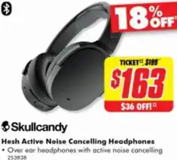 The Good Guys Skullcandy Hesh Active Noise Cancelling Headphones offer
