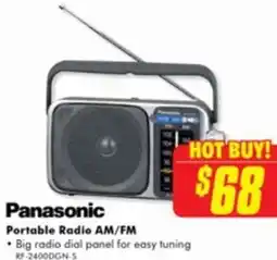 The Good Guys Panasonic Portable Radio AM/FM offer