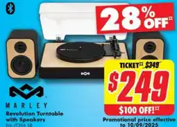 The Good Guys MARLEY Revolution Turntable with Speakers offer