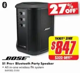 The Good Guys BOSE S1 Pro+ Bluetooth Party Speaker offer