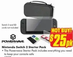The Good Guys Powerwave Nintendo Switch 2 Starter Pack offer