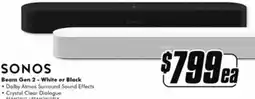 The Good Guys SONOS Beam Gen 2 - White or Black offer