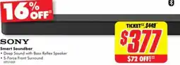 The Good Guys SONY Smart Soundbar offer