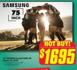 The Good Guys 75" U8500F Crystal UHD 4K Smart TV 2025 offer