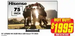 The Good Guys 75" U7QAU 4K ULED Mini-LED Smart TV 2025 75U7QAU offer