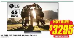 The Good Guys 65" OLED EVO C5 AI UHD 4K Smart TV 2025 offer
