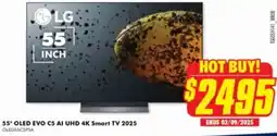 The Good Guys 55" OLED EVO C5 AI UHD 4K Smart TV 2025 offer