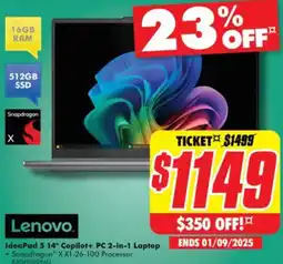The Good Guys IdeaPad 5 14" Copilot+ PC 2-in-1 Laptop offer