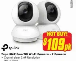 The Good Guys tp-link Tapo 3MP Pan/Tilt Wi-Fi Camera - 2 Camera offer