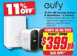 The Good Guys 2C Pro 2K Security System tp-link & Homebase - 2 Camera offer