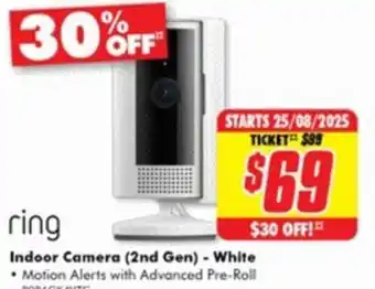 The Good Guys ring Indoor Camera (2nd Gen) - White offer
