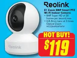 The Good Guys Reolink E1 Zoom 8MP Smart PTZ Wi-Fi Indoor Camera offer