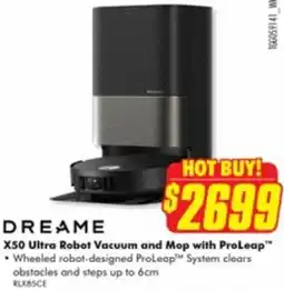 The Good Guys DREAME X50 Ultra Robot Vacuum and Mop with ProLeap offer
