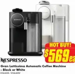 The Good Guys NESPRESSO Gran Lattissima Automatic Coffee Machine offer