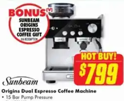 The Good Guys Origins Sense Espresso Coffee Machine offer