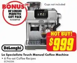 The Good Guys DeLonghi La Specialista Touch Manual Coffee Machine offer