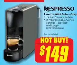 The Good Guys NESPRESSO Essenza Mini Solo - Grey offer