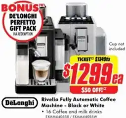 The Good Guys DeLonghi Rivelia Fully Automatic Coffee offer
