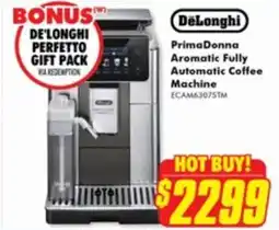 The Good Guys DeLonghi PrimaDonna Aromatic Fully Automatic Coffee Machine offer