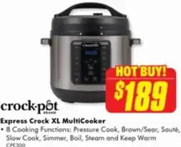 The Good Guys crockpot Express Crock XL MultiCooker offer