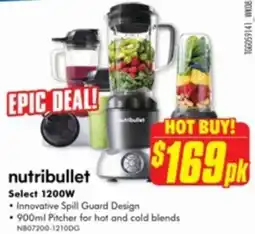 The Good Guys nutribullet Select 1200W offer