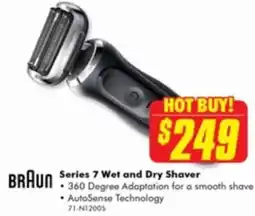 The Good Guys BRAUN Series 7 Wet and Dry Shaver offer