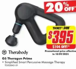 The Good Guys Therabody G5 Theragun Prime offer