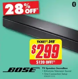 The Good Guys BOSE TV Speaker Soundbar offer