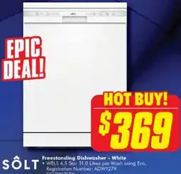 The Good Guys SÔLT Freestanding Dishwasher - White offer