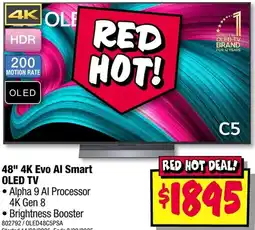 JB Hi-Fi 48" 4K Evo Al Smart OLED TV offer