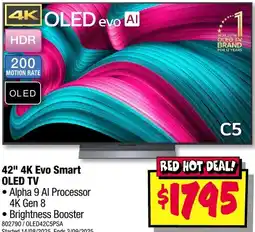 JB Hi-Fi 42" 4K Evo Smart OLED TV offer