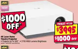 JB Hi-Fi 4K Laser Home Theatre Projector offer