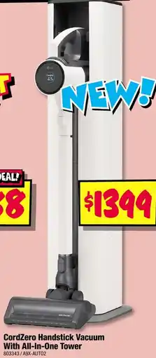 JB Hi-Fi CordZero Handstick Vacuum With All-In-One Tower offer